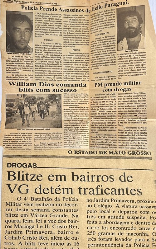 Registro de imprensa da trajetória profissional de William Dias